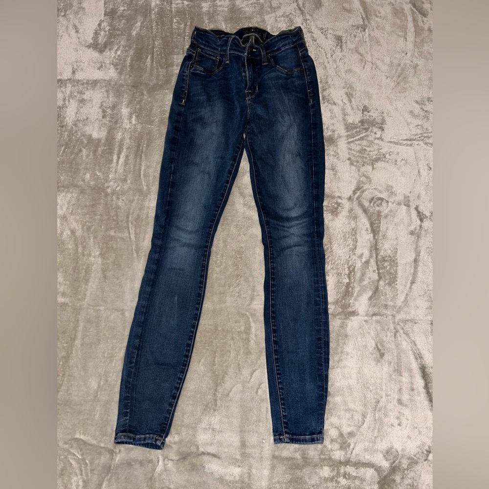 Lucky Brand Dark Blue Women's Jeggings Brooke Legging Jeans 00/24 29” inseam